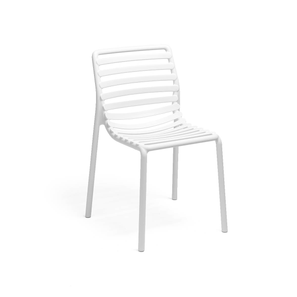 Stuhl Doga ohne Armlehne (bianco) weiß